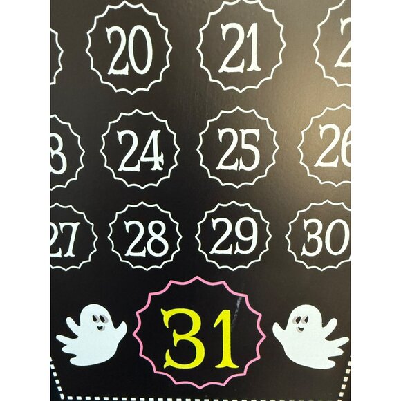 Ashland Halloween Countdown Calendar Coffin Shaped Wall Decor 22.5” Tall - Picture 3 of 12